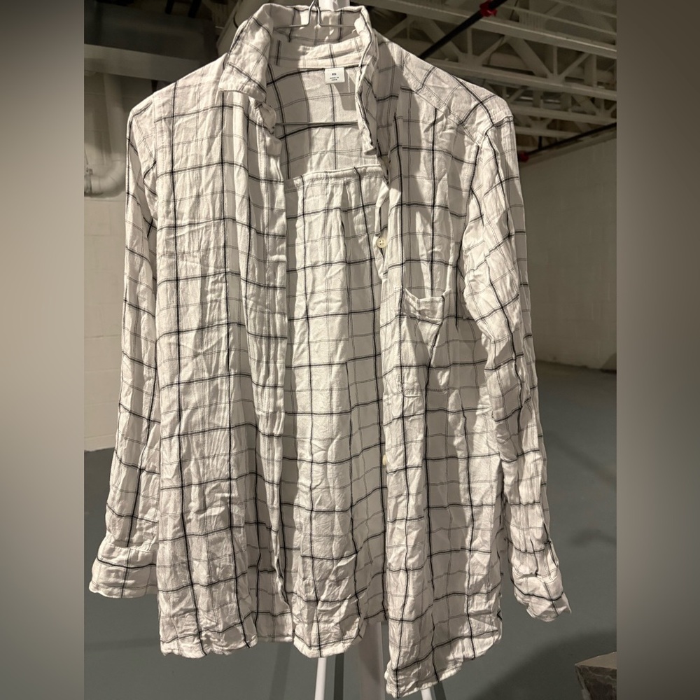 Old Navy White Flannel Size S
